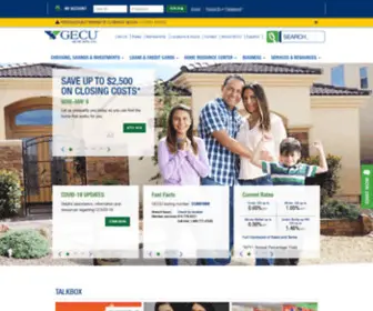 Gecu.com(Banking, Auto, Credit Cards, Mortgages & Loans) Screenshot