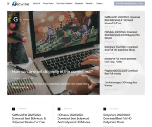 Gecwine.com(The Booming Business) Screenshot