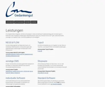 Gedankengut.de(Gedankengut Internetlösungen und Web) Screenshot