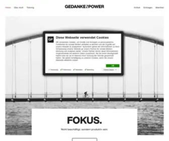 Gedankenpower.com(Glücklich werden) Screenshot