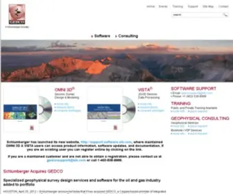 Gedco.com(Innovative Seismic Software Applications and Geophysical Consulting Solutions) Screenshot