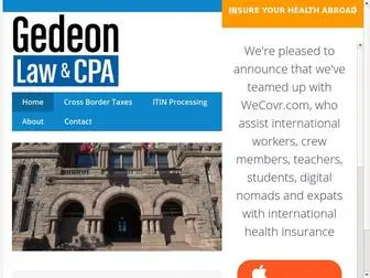 GedeonlawcPa.com(Gedeon Law and CPA) Screenshot