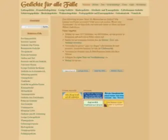 Gedichte-Fuer-Alle-Faelle.de(Gedichte für alle Fälle) Screenshot