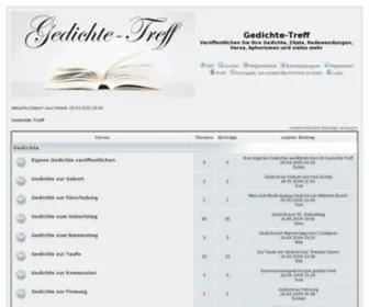 Gedichte-Treff.de(Gedichte Treff: Hier finden Sie Gedichte) Screenshot