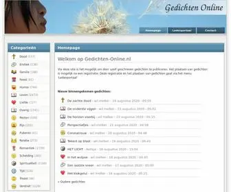 Gedichten-Online.nl(Gedichten Online) Screenshot