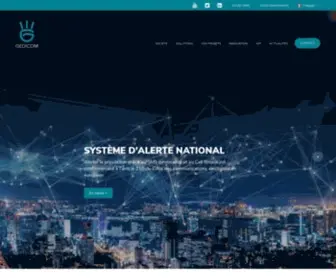 Gedicom.fr(Expert en gestion de crise et d'alerte depuis 2003) Screenshot