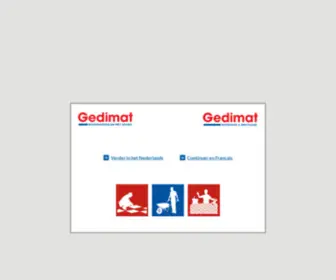Gedimat-Bouwmaterialen.be(Ontdek ons aanbod bouwmaterialen nu online) Screenshot