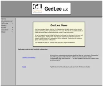 Gedlee.com(GedLee LLC) Screenshot