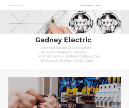 Gedneyelectric.com(Contractor) Screenshot