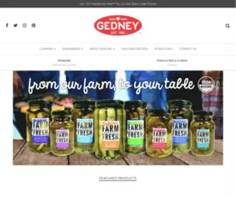 Gedneyfoods.com(Gedney Foods) Screenshot