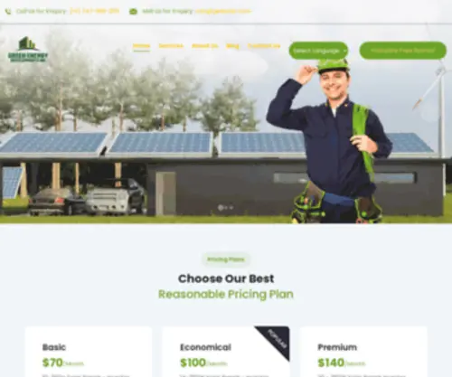 Gedsolar.com(Best Solar Roof Top Company) Screenshot