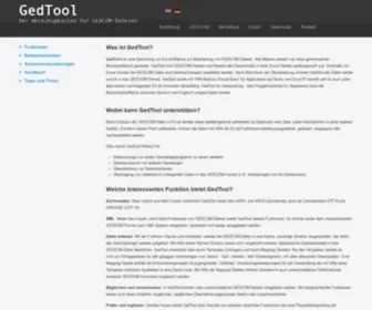 Gedtool.de(GedTool-Einführung) Screenshot