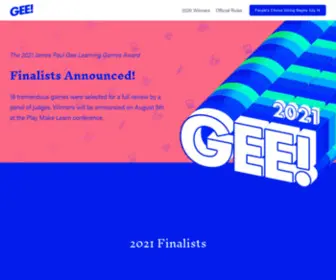 Geeawards.com(Gee Learning Games Award) Screenshot