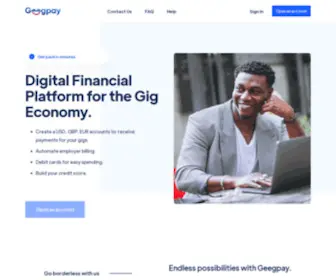 Geegpay.africa(Global Banking for Africa's Professionals) Screenshot
