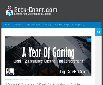 Geek-Craft.com(Gaming and Geekiness of all kinds) Screenshot