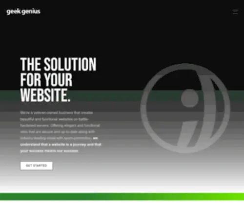 Geek-Genius.com(Geek Genius Web Design) Screenshot