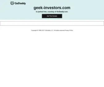 Geek-Investors.com(Geek Investors) Screenshot