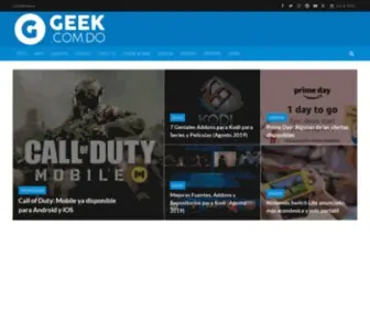Geek.com.do(Entretenimiento y video juegos) Screenshot