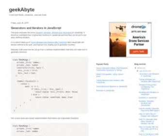 Geekabyte.io(Scala) Screenshot