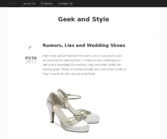 Geekandstyle.com(The Leading Geek and Style Site on the Net) Screenshot