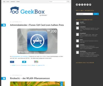 Geekbox.ch(Gadgets, Apple und Technik) Screenshot