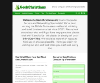 Geekchristians.com(Onsite Computer & Networking Specialists) Screenshot