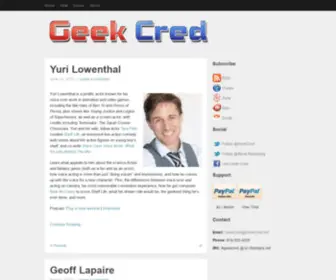 Geekcred.net(Yuri Lowenthal) Screenshot