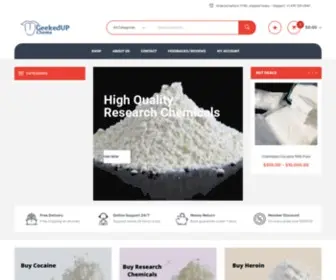 Geekedupchems.com(Online Drugstore) Screenshot