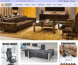 Geeken.in(Chair modular Office furniture manufacturer in delhi gurgaon) Screenshot