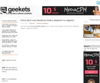 Geekets.com(Blog cien por ciento tecnológicoGeekets) Screenshot