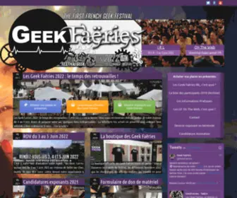 Geekfaeries.fr(Geek) Screenshot