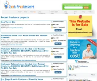 Geekfreelancers.com Screenshot