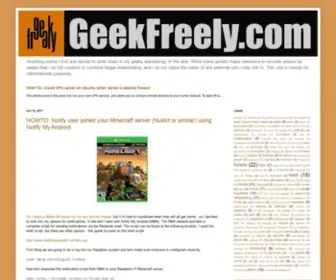 Geekfreely.com(Geek Freely) Screenshot