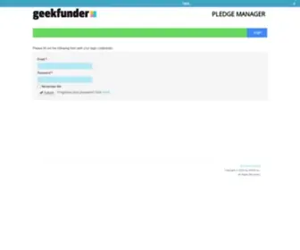 Geekfunder.com(Pledge Manager) Screenshot