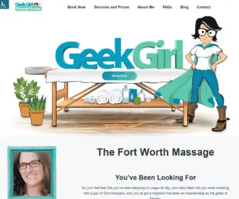 Geekgirlmassagetherapy.com(Geek Girl Massage Therapy) Screenshot