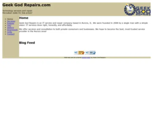 Geekgodrepairs.com(Geek God Repairs Home) Screenshot