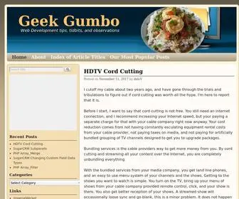 Geekgumbo.com(Geek Gumbo) Screenshot