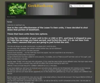 Geekhash.org(Geekhash) Screenshot