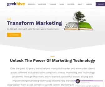 Geekhive.com(Marketing Technology Consultancy) Screenshot