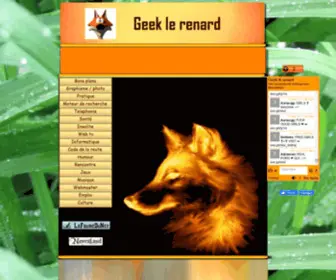 Geeklerenard.com(Les bons plans de Geek le renard) Screenshot