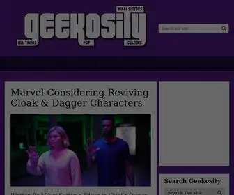 Geekositymag.com(All things Pop Culture) Screenshot