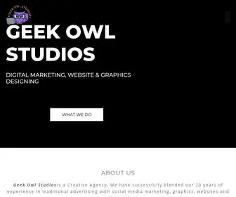 Geekowlstudios.com(Geek Owl Studios) Screenshot