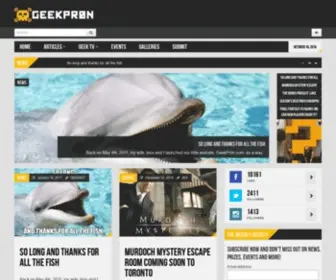Geekpr0N.com(Games, Comics, Movies, Gadgets, Science, Cosplay, Events, & Other Geekery) Screenshot