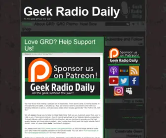 Geekradiodaily.com(Geek Radio Daily) Screenshot