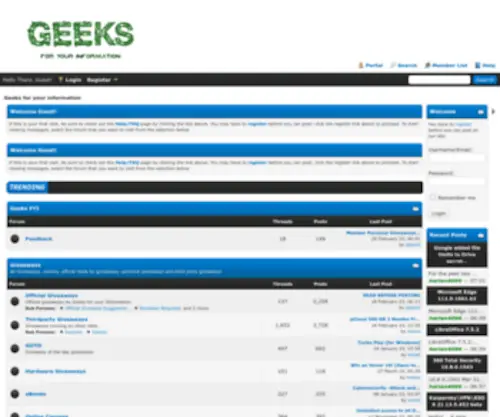 Geeks.fyi(Geeks for your information) Screenshot