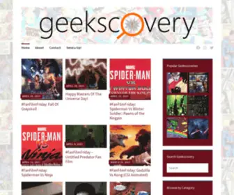 Geekscovery.com(Geeky distractions for when you really should be working) Screenshot