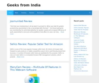 Geeksfromindia.com(Technology Blog) Screenshot