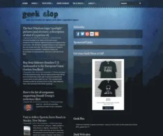 Geekslop.com(For geeks and other superhero types) Screenshot