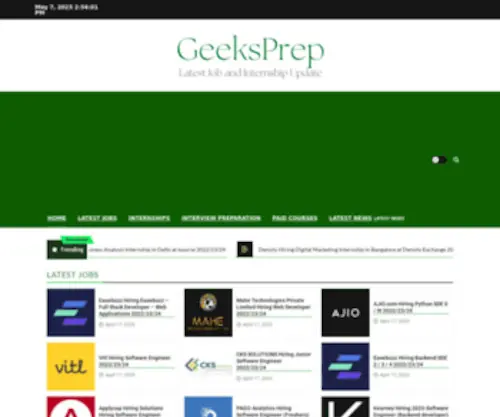 Geeksprep.com(GeeksPrep) Screenshot