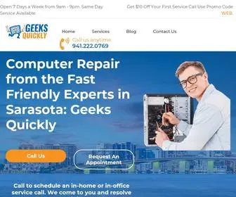 Geeksquickly.com(Computer Repair Experts) Screenshot